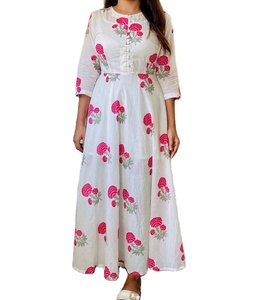 Pink Marigold Kurta Indian Fashion Styling Kurti y pantalones de alta calidad del fabricante indio - Product Image 1