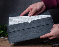 Sac de rangement pour clavier en feutre anti-poussière, étui pour clavier en feutre, housse en feutre pour clavier