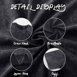 เสื้อยืดผู้ชายลายฟอกสี เสื้อยืดโอเวอร์ไซส์ลายฟอกสีสไตล์วินเทจ เสื้อยืดผู้ชายดีไซน์ล่าสุด เสื้อยืดผู้ชายลายฟอกสี - Product Image 6