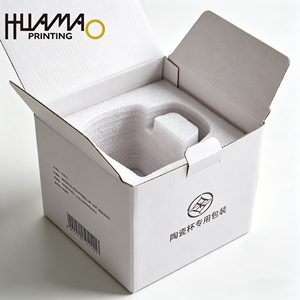 Huamao Printing Custom Corrugated Ceramic Mug Packaging <b>Box</b> with Foam Insert Shatterproof Shipping <b>Box</b> for Coffee Tea Cups - Product Image 3