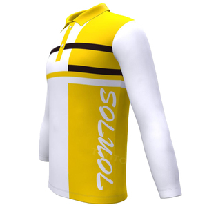 Logo personnalisé OEM Sportswear T-shirt polo à manches longues Polo de golf personnalisé en toile à manches courtes - Product Image 2