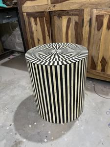 Console en incrustation d'os, table d'appoint en incrustation d'os - Product Image 4