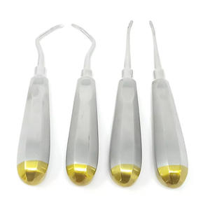 Ascenseur dentaire 4 Miller #71 + 72 + 73 + 74 coudé et incurvé gauche + droite or - Product Image 1