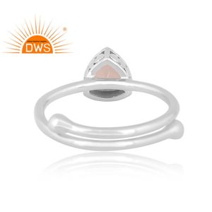Latest Design Fine 925 <b>Silver</b> Triangular Ethiopian <b>Opal</b> Gemstone Statement <b>Ring</b> Jewelry Manufacturer - Product Image 4