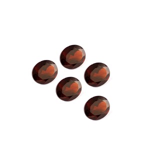 หินโกเมนโมซัมบิกทรงรีเจียระไนแบบเหลี่ยมเพชรพลอยเทียมสีแดงธรรมชาติทำด้วยมือสำหรับทำเครื่องประดับ - Product Image 4