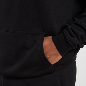 Sweat-shirt à capuche oversize en molleton français lourd pour homme, 100% coton, logo personnalisé, épaules tombantes - Product Image 6