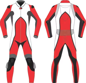 Combinaison en cuir de course de moto deux pièces avec logo personnalisé Combinaison en cuir de moto haut de gamme personnalisée pour moto - Product Image 4