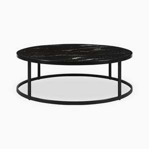 Mesa de centro para sala de estar de Hotel, mueble de acero inoxidable, moderno, lujoso, de plata, acabado redondo - Product Image 4