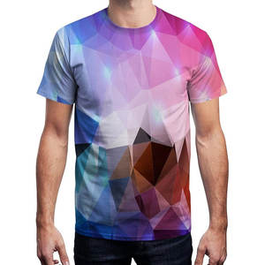 Factory Custom Men's Oversize Cotton T-Shirt Full Sublimation Printing All Front Logo Short Length 100% Polyester Knitted Fabric - Product Image 3