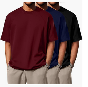 เสื้อยืดผ้าฝ้ายออร์แกนิค100% นุ่มสำหรับผู้ชายมาใหม่ใส่ในชีวิตประจำวันสวมใส่สบายคอกลมและแขนสั้น - Product Image 3