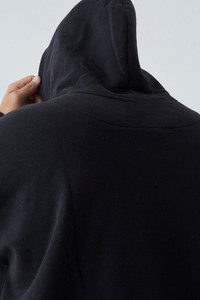 Sudadera con capucha a rayas de gran tamaño con logotipo personalizado 2025 sudaderas con capucha de algodón de talla grande French Terry 500GSM jersey con forro grueso sólido 100% - Product Image 4