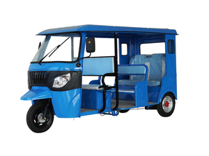 รถสามล้อไฟฟ้าสำหรับผู้โดยสาร 48V 501-800W แบบเปิดประทุน 3 ที่นั่ง โครงเหล็ก ได้รับการรับรองมาตรฐาน DOT สีดำพร้อมหลังคาสีเหลือง - Product Image 1