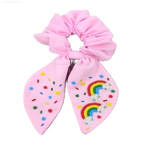 Pinces à cheveux perlées faites à la main personnalisées chouchous et bande accessoire accessoires de cheveux uniques avec des perles - Product Image 5