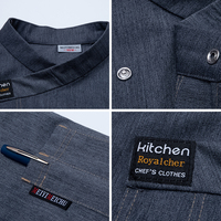 Chef veste Restaurant serveur uniforme cuisine manteau vêtements de travail pour hommes personnalisé Chef uniforme femme