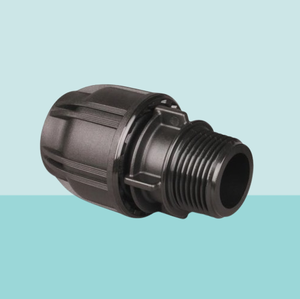 Accesorios de electro fusión HDPE de 90MM x 2 1/2 pulgadas, adaptador ROSCADO MACHO de alta presión, tratamiento de superficie lisa de proveedor indio - Product Image 2