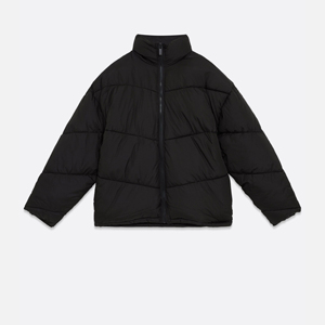 Stylish Bubble Puffer <b>Jacket</b> for Women <b>Men</b> Warm Thick Winter Long Sleeves Outerwear Windproof Casual <b>Soft</b> <b>Shell</b> Stand Collar - Product Image 5