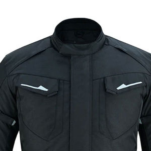 แจ็คเก็ตมอเตอร์ไซค์ผ้าเนื้อนุ่มใส่สบายขายดี แจ็คเก็ตมอเตอร์ไซค์คอร์ดูร่าคุณภาพสูงพร้อมกระเป๋า ไซส์ใหญ่ - Product Image 5