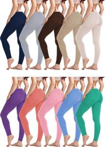 Cozy Fit <b>Womens</b> <b>Leggings</b> Knitted Fabric Breathable Texture Mid Rise Support Smooth Flexible Movement Daily Comfort Durable - Product Image 2