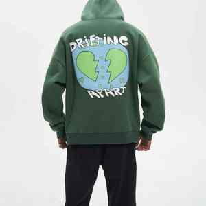 Sweat à capuche confortable et épais avec impression en relief offrant une texture audacieuse, un intérieur chaud et un style streetwear décontracté et élégant - Product Image 6