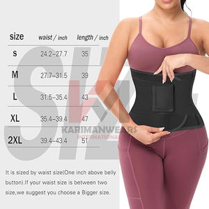 Faja Reductora de Cintura para Mujer y Hombre, Ajustable, de Neopreno, para Sudar, Cinturón Moldeador de Cintura para Pérdida de Peso, Envoltura Abdominal Adelgazante, Fitness, Gimnasio - Product Image 2