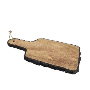 बरतन लकड़ी आयत काट बोर्ड काटने और कसाई हस्तनिर्मित प्राकृतिक थोक थोक कस्टम