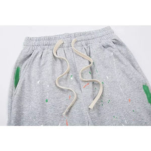 2025 New Style Color Block Streetwear <b>Sweat</b> <b>Pants</b> <b>Men</b> Custom Elastic Drawstring Waist Cotton Track <b>Pants</b> OEM Serviced - Product Image 3
