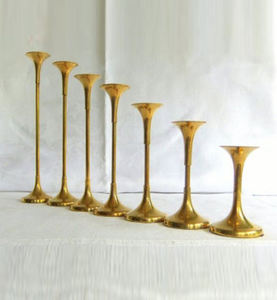 Bougeoir en aluminium nickelé Unique Designer Home Living Room Decoration Indoor And Outdoor Candle Holder For Sale - Product Image 6