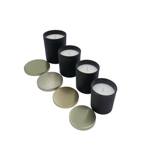 Vente en gros de bougies en verre parfumées de Noël et du Nouvel An à la cire de palme colorée personnalisées Décoration de mariage au Vietnam privée - Product Image 5