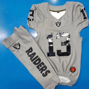 Uniformes de football américain de qualité Conceptions personnalisées Impression Sublimé Séchage rapide Respirant Vente d'uniforme de football américain - Product Image 6