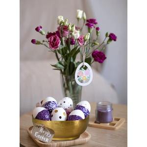 Bol décoratif blanc élégant avec support en or, pièce maîtresse moderne, décor de table, bol à fruits, accent élégant pour la maison et les événements - Product Image 5