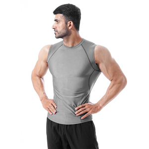 Gilet d'été pour hommes Gilet ample imprimé grande taille Gilet pour hommes Couleur solide Séchage rapide Respirant Sport T-shirt pour hommes Débardeur Gilet Gym - Product Image 1