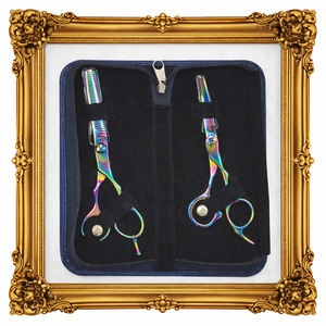 Professional Barber Hair Cutting & Thinning Scissor Kit with Combs - Product Image 5