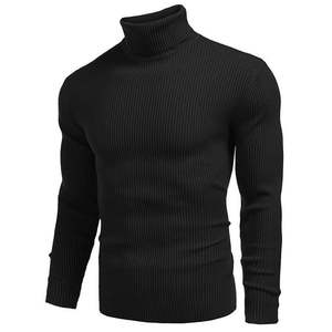 Suéter de cuello alto de algodón 100% para hombre, Jersey clásico inteligente, suave, cálido, ligero, a la moda, elegante, para invierno - Product Image 5