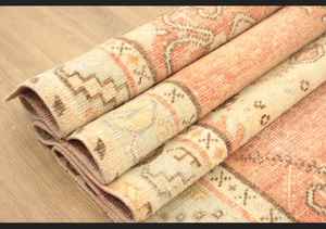 Alfombra Oushak de lana turca tradicional personalizada 3x5,9 pies Patrón abstracto de pila baja Corredor de pasillo - Product Image 6