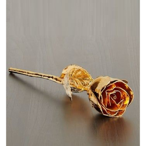 Fleurs roses décoratives vintage en or 24 carats, meilleur cadeau de Saint-Valentin pour Noël, anniversaire, mariage, prix de gros - Product Image 2