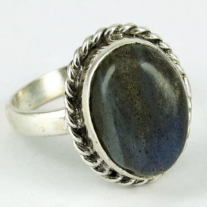 Attractive Blue <b>Labradorite</b> 925 Sterling Silver <b>Rings</b> Shri Ashapura Jewels BOHEMIA Christian Style Designer Jewelry Wholesale - Product Image 3