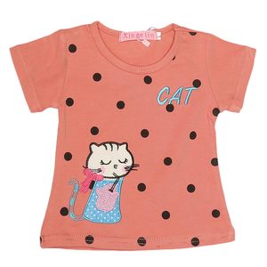 Camiseta para niñas recién nacidas - Color melocotón - Product Image 1