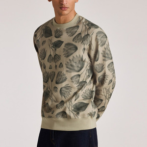 Sweat-shirt pour homme en molleton léger et solide, mélange de coton, col rond, décontracté pour l'hiver, respirant, séchage rapide, confortable - Product Image 1