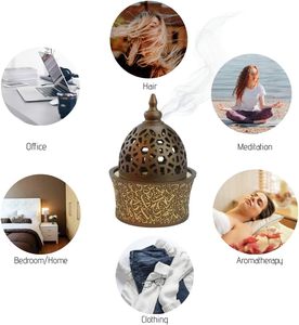 Diffuseur Bukhoor en métal Modern Luxe Pot de parfum sophistiqué pour les maisons modernes - Product Image 5
