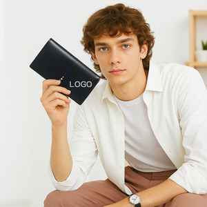 Monedero Corto de Diseño Original para Jóvenes, Monedero de Cuero Personalizado de Alta Calidad, Artículos de Lujo, Tarjetero para Hombre con Bloqueo RFID - Product Image 6