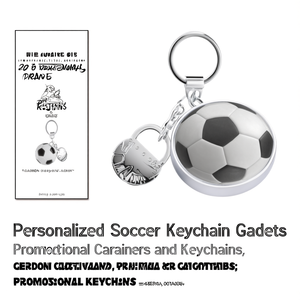 Portachiavi Personalizzati a Tema Calcio, Gadget Promozionali, Moschettoni e Portachiavi - Product Image 2