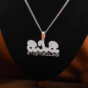 Colgante de moissanita de Plata de Ley 925 personalizado, hecho a mano, nombre brillante en estilo BLB, joyería corporal Iced HipHop para regalos de fiestas - Product Image 2