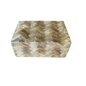 Caja de Joyería de Nácar Más Vendida, Caja de Joyería con Incrustaciones de Nácar para Uso en el Hogar y Hoteles - Product Image 1