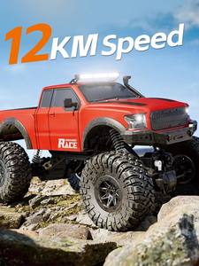 HB-P10A13 Camioneta RC 1/10 4WD Retro Todoterreno 12km/h Eléctrica Rock Crawler con Jaula Antivuelco Grande, Modelo de Juguete para Niños RTR - Product Image 4