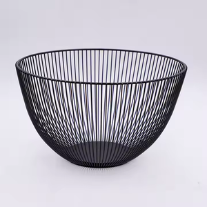 Nordic Modern Creative Iron Fruit and Vegetable <b>Basket</b> Metal <b>Draining</b> Plate for Kitchen Snack Pantry Use for Home Living Room - Product Image 2