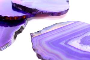 Purple <b>Agate</b> <b>Coaster</b> Set of 4 Resin Cup Mats with Artificial Style Dining Tableware Decoration for Hot Pots Resin Crafts - Product Image 3