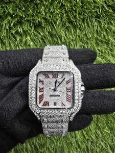 Reloj de Hombre Edición Limitada 2026 - Caja Cuadrada de Cuarzo con Zafiro y Correa de Acero Inoxidable con Moneda Luminosa, Estilo Hip Hop de Moda - Product Image 1