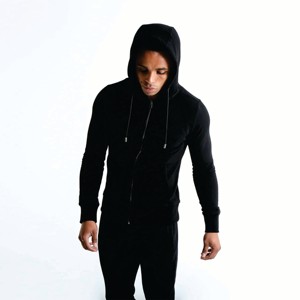 Fabricant de sweats à capuche brodés avec logo personnalisé Pull en coton et polyester à demi fermeture éclair Vêtements de sport pour hommes Ensembles d'hiver fermeture éclair coupe ample - Product Image 2