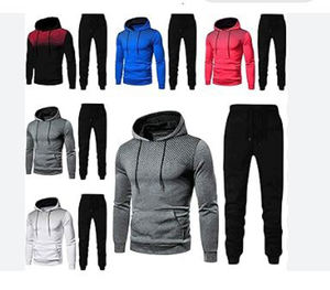 Chándal de entrenamiento de fútbol personalizable informal de 100% algodón para hombre, conjuntos transpirables de dos piezas con remolque para invierno a rayas para jóvenes - Product Image 1