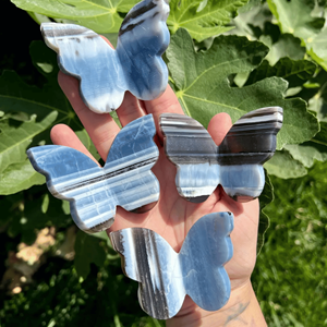 รูปปั้นผีเสื้อ3D โอปอลสีน้ำเงินทำมือหินคริสตัลธรรมชาติผีเสื้อสำหรับการรักษาของขวัญและของตกแต่งบ้าน - Product Image 4